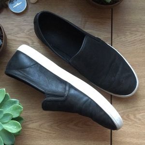 Black slip ons